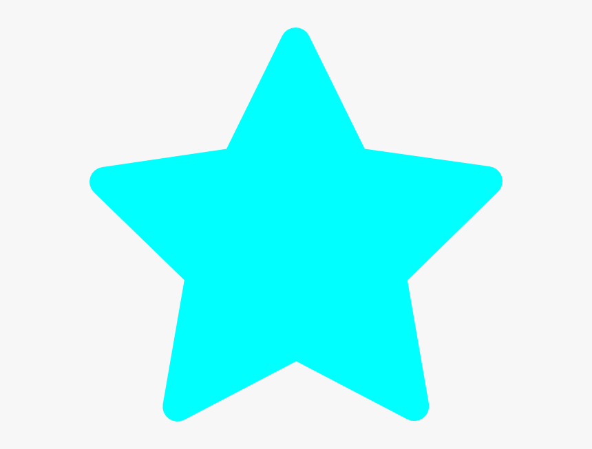 Teal Star Cliparts Free Download Clip Art Free Clip - Light Blue Star Clipart, HD Png Download