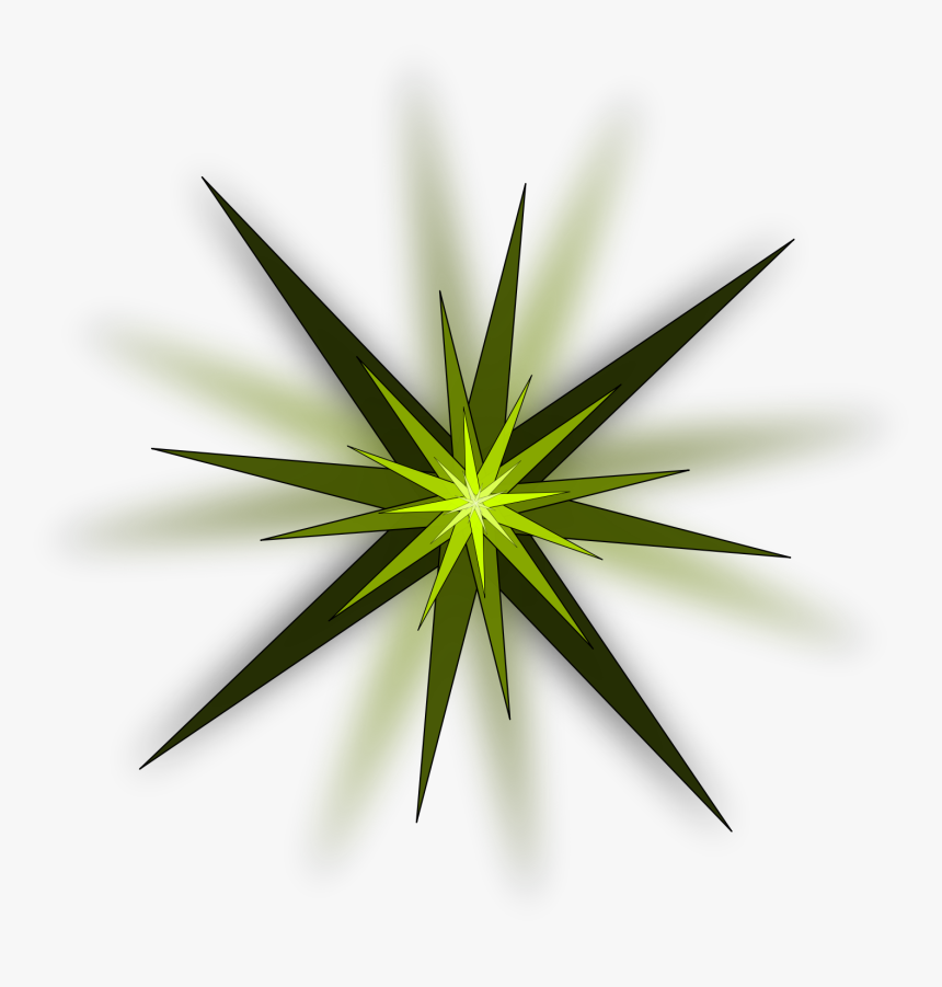 Green Stars Clipart Star - Light Burst Clip Art, HD Png Download