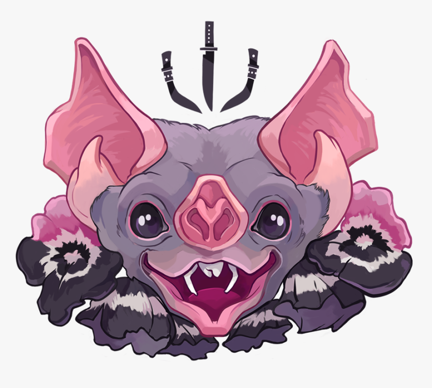 Transparent Cute Bat Png - Cartoon, Png Download