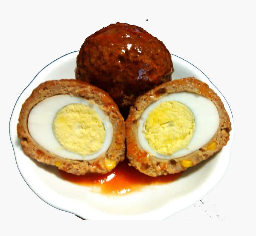 Lions Head Meatball Scotch Egg Chinese Cuisine - Scotch Egg Png, Transparent Png