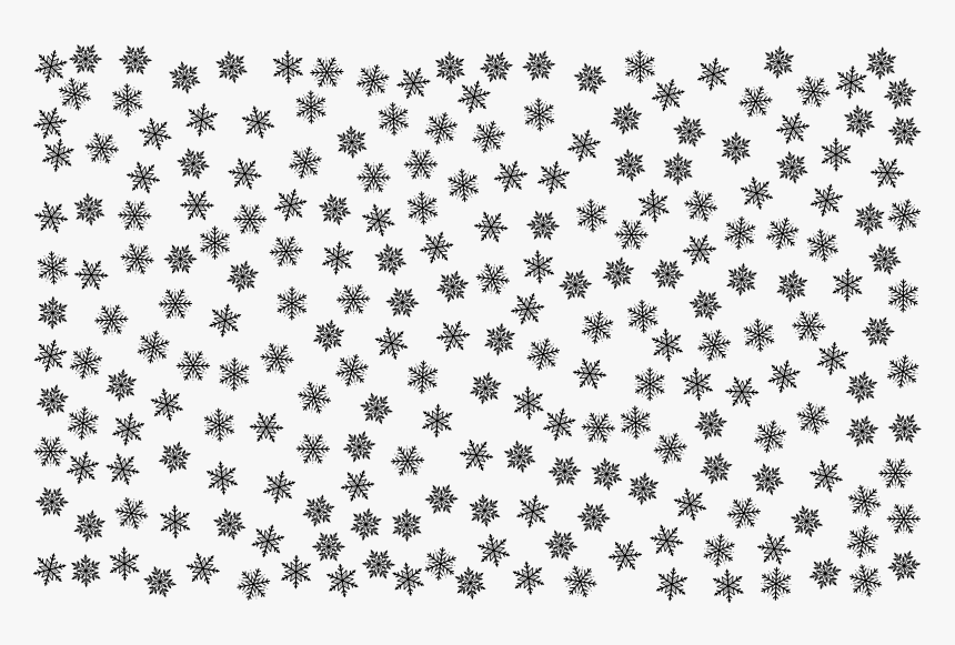 Snowflakes Pattern Clip Arts - Black And White Snowflake Pattern, HD Png Download