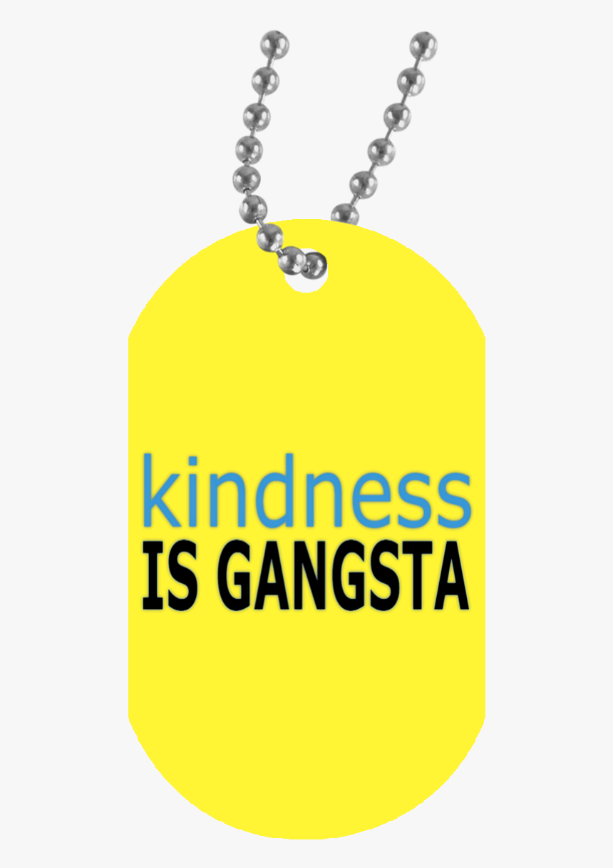 Kindness Is Gangsta White Dog Tag - Church Dress, HD Png Download