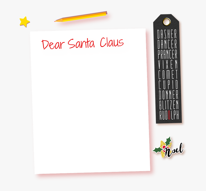 Dear Santa Letter, Dear Santa Claus, Christmas Letter - Carmine, HD Png Download