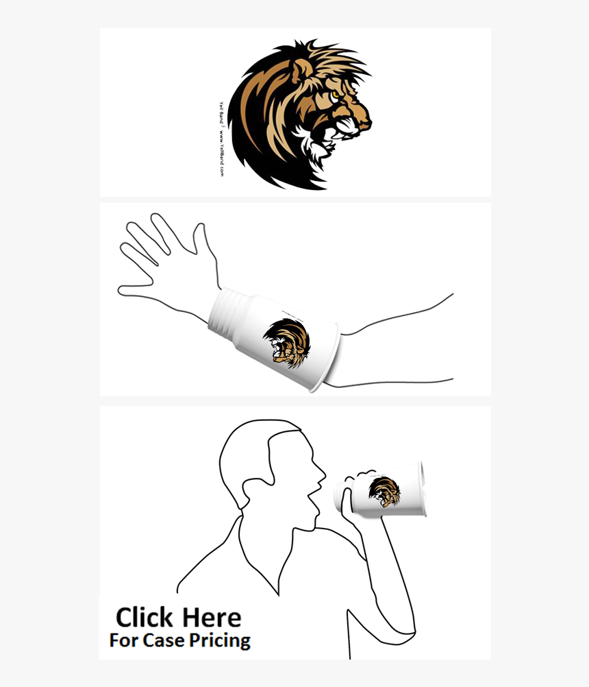 Go Lions Head Blank - Spirit Week Orange And Black, HD Png Download