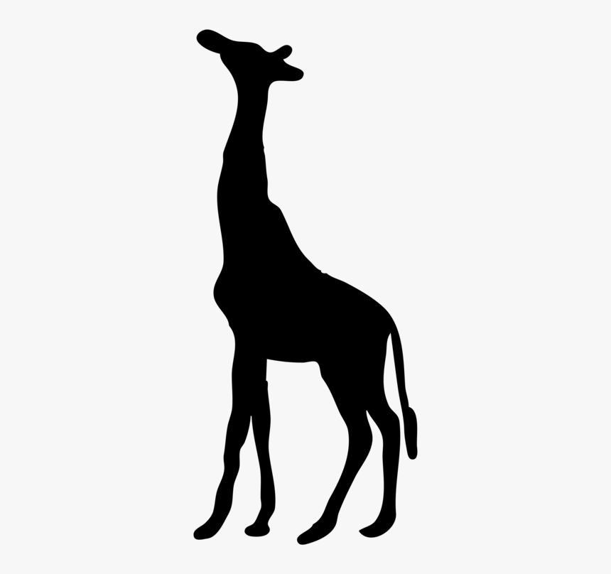 Figure - Giraffe Silhouette Png, Transparent Png