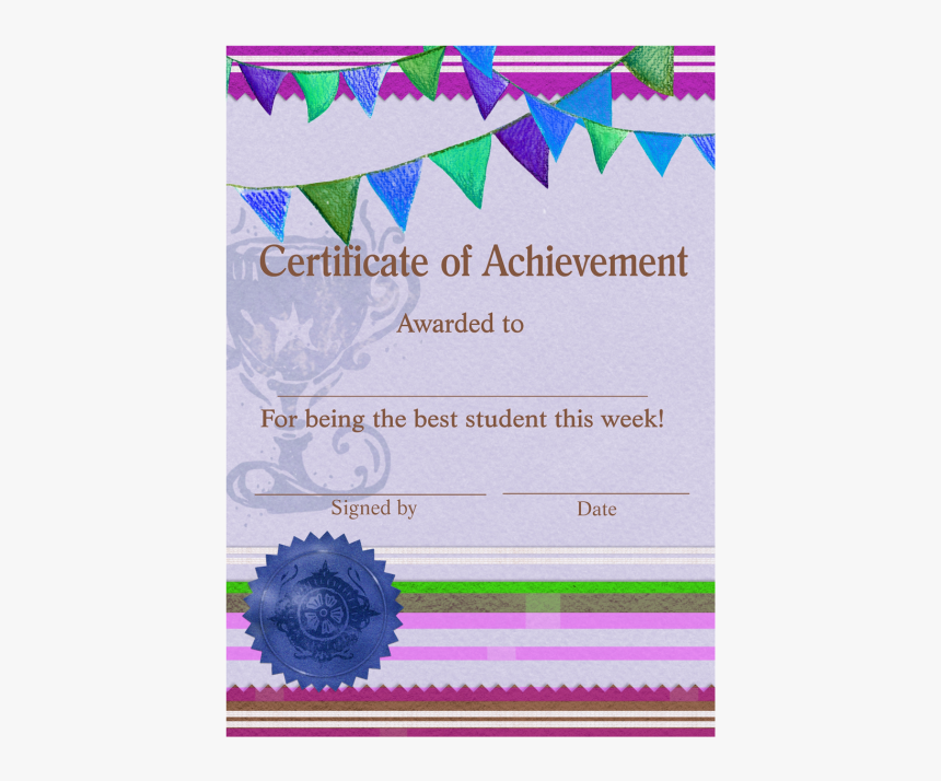 Certificate Template Png Transparent Image - Academic Certificate, Png Download