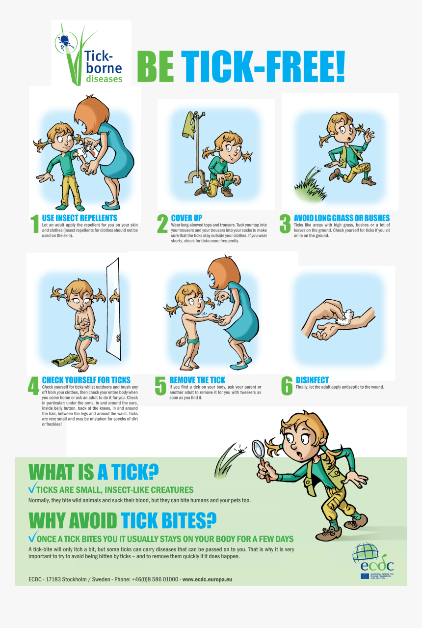 Poster On Ticks For School Children Living In Endemic - Prevention Of Endemic Diseases, HD Png Download
