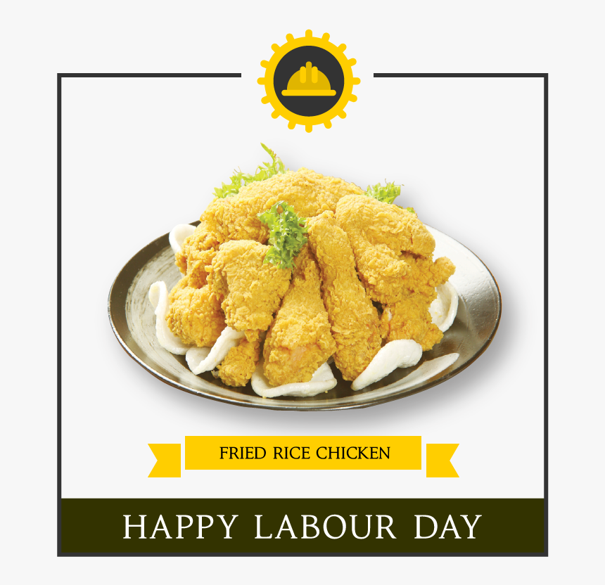 Chicken Nugget , Png Download - Happy Labour Day Fried Chicken, Transparent Png