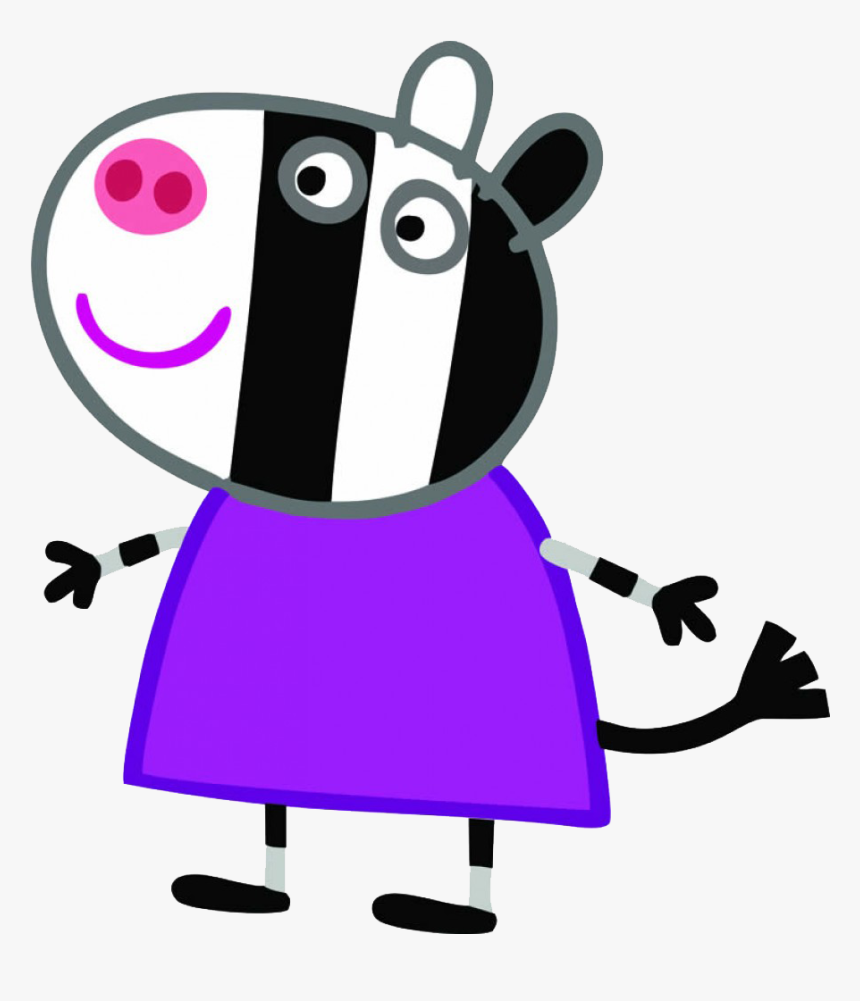 Peppa Pig Png Pack - Peppa Pig Zoe Zebra, Transparent Png