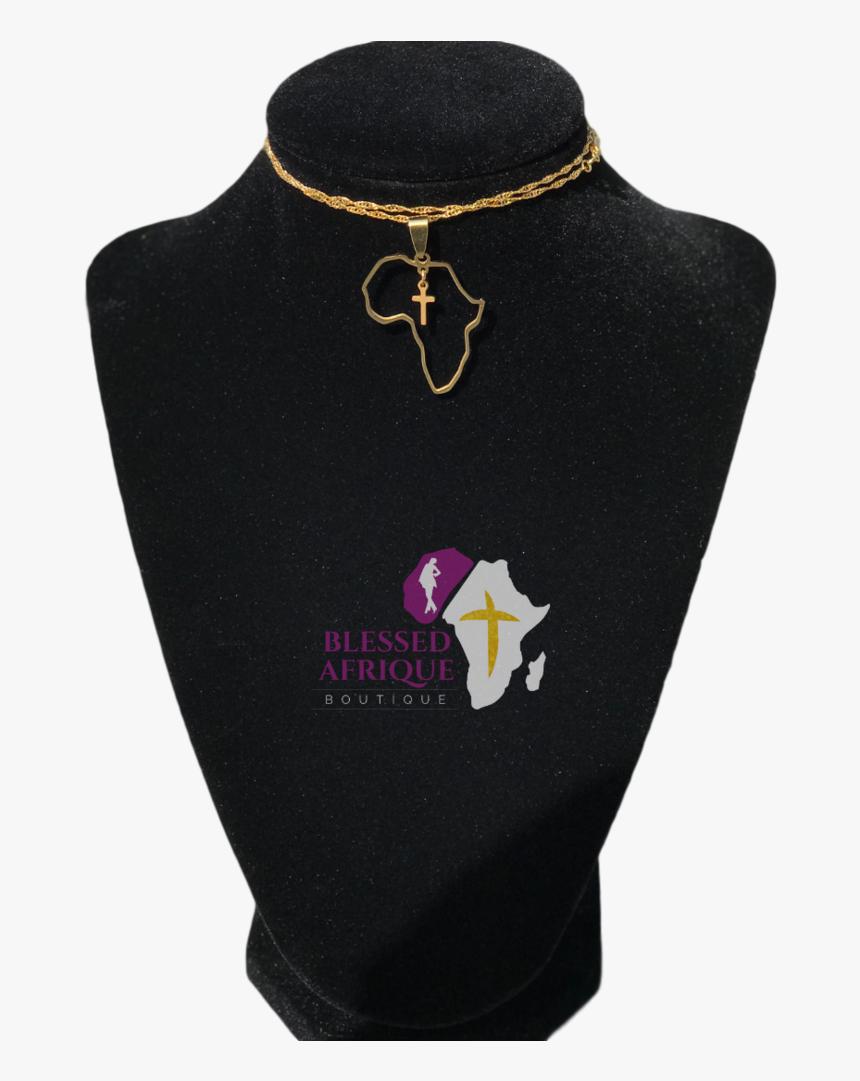 Africa Cross Clipped Rev 1 - Cross Necklace, HD Png Download