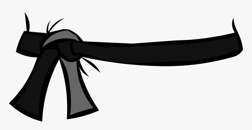 Old Black Belt Paper Sprite - Black Belt Png, Transparent Png