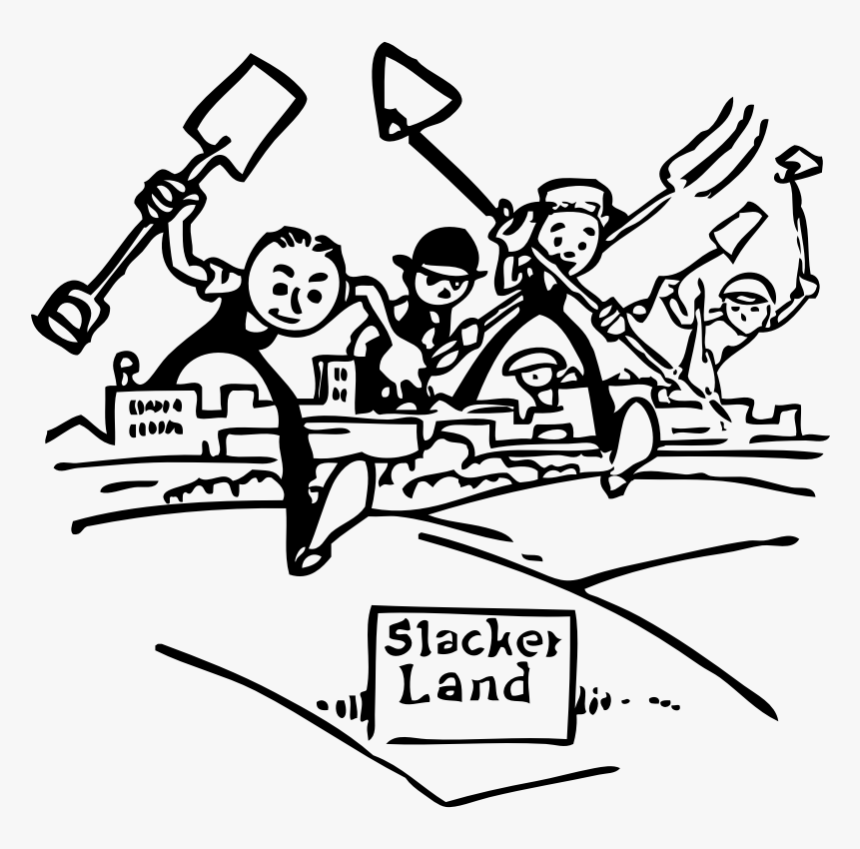 Clipart - Slacker Land - Slacker, HD Png Download