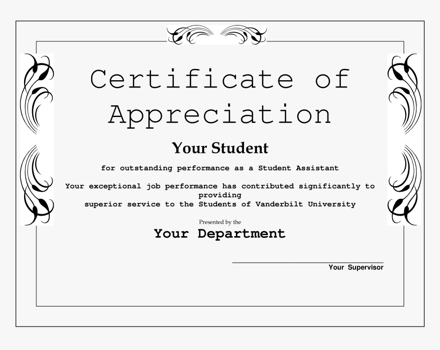 Appreciation Award Template - Drug Test Collection Certificate, HD Png Download