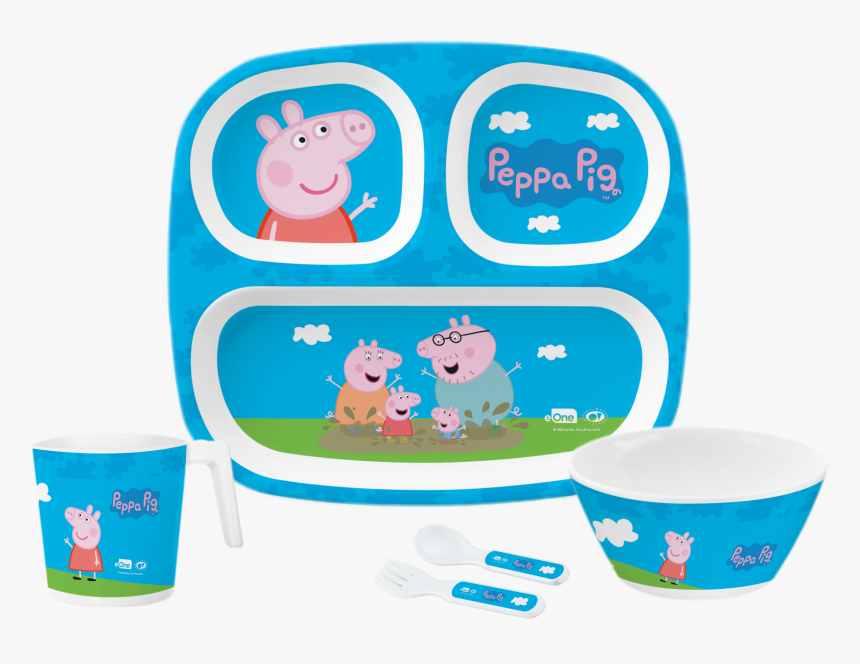 5 Pc Kids Set - Peppa Pig, HD Png Download