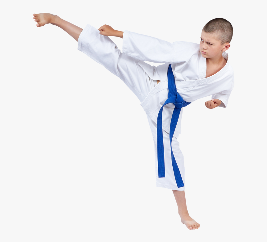 Boy Karate Kicking Boy Karate Kick, HD Png Download , Transparent Png