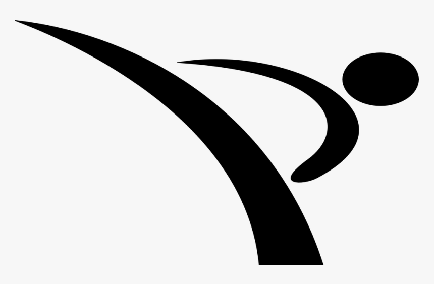 Karate, Kick, Fight, Fighter, Kimono, Belt - Karate Logo, HD Png Download