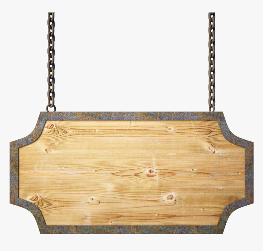 Signboard Transparent Png - Wood Sign Board Png, Png Download