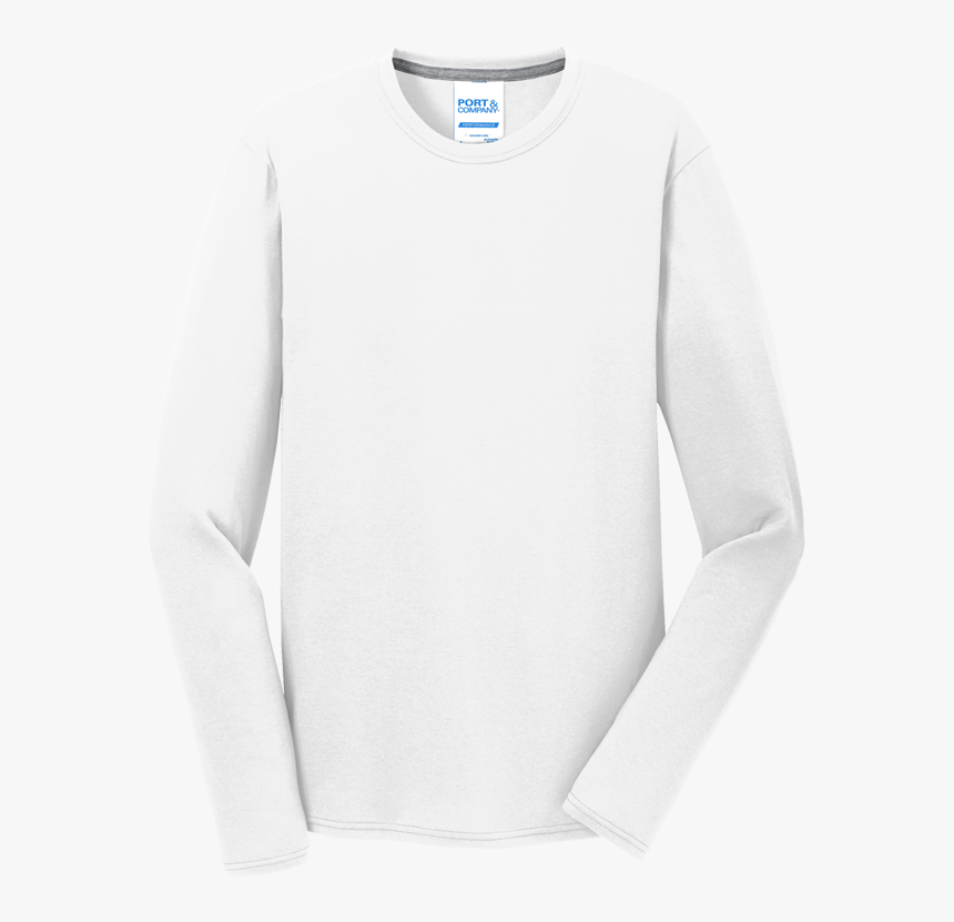 White - Long-sleeved T-shirt, HD Png Download