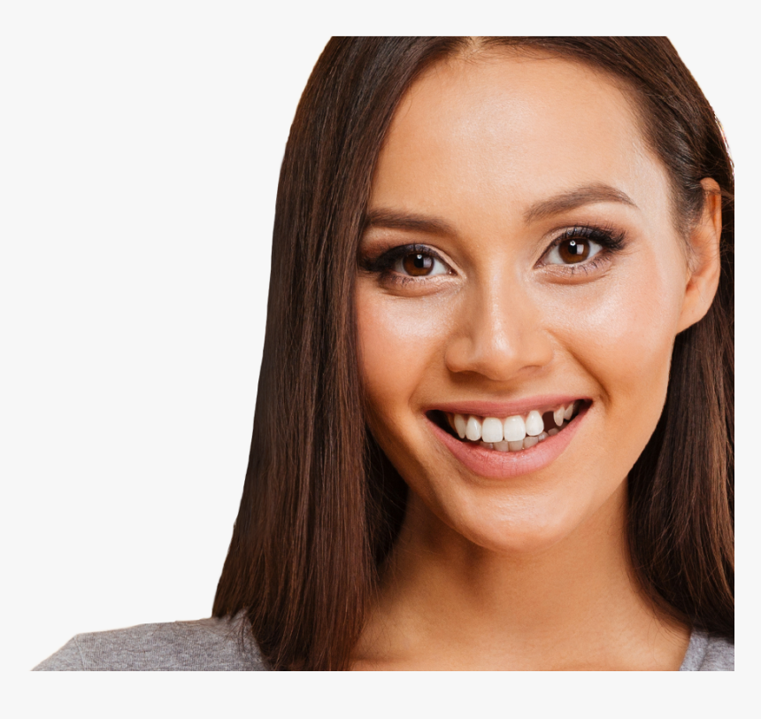 Transparent Teeth Smile Png - Woman Missing Front Teeth, Png Download