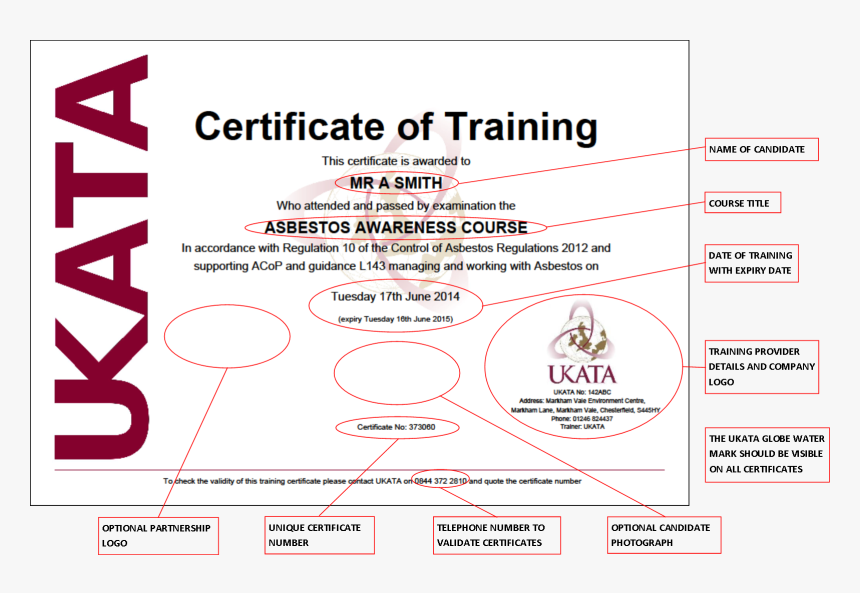 Asbestos Awareness Certificate - Certificate, HD Png Download