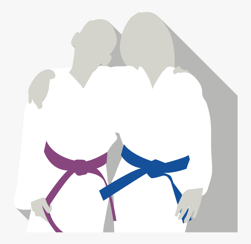 Karate Clipart Black Belt Karate - Illustration, HD Png Download