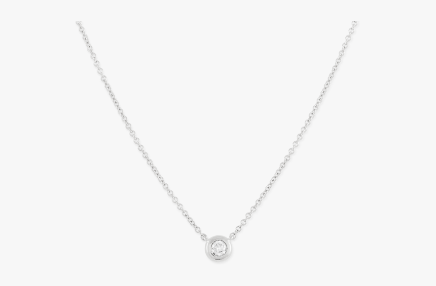 Silver Diamond Necklace, HD Png Download