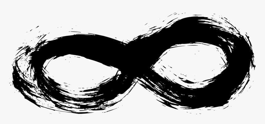 Black And Design - White Infinite Symbol Png, Transparent Png
