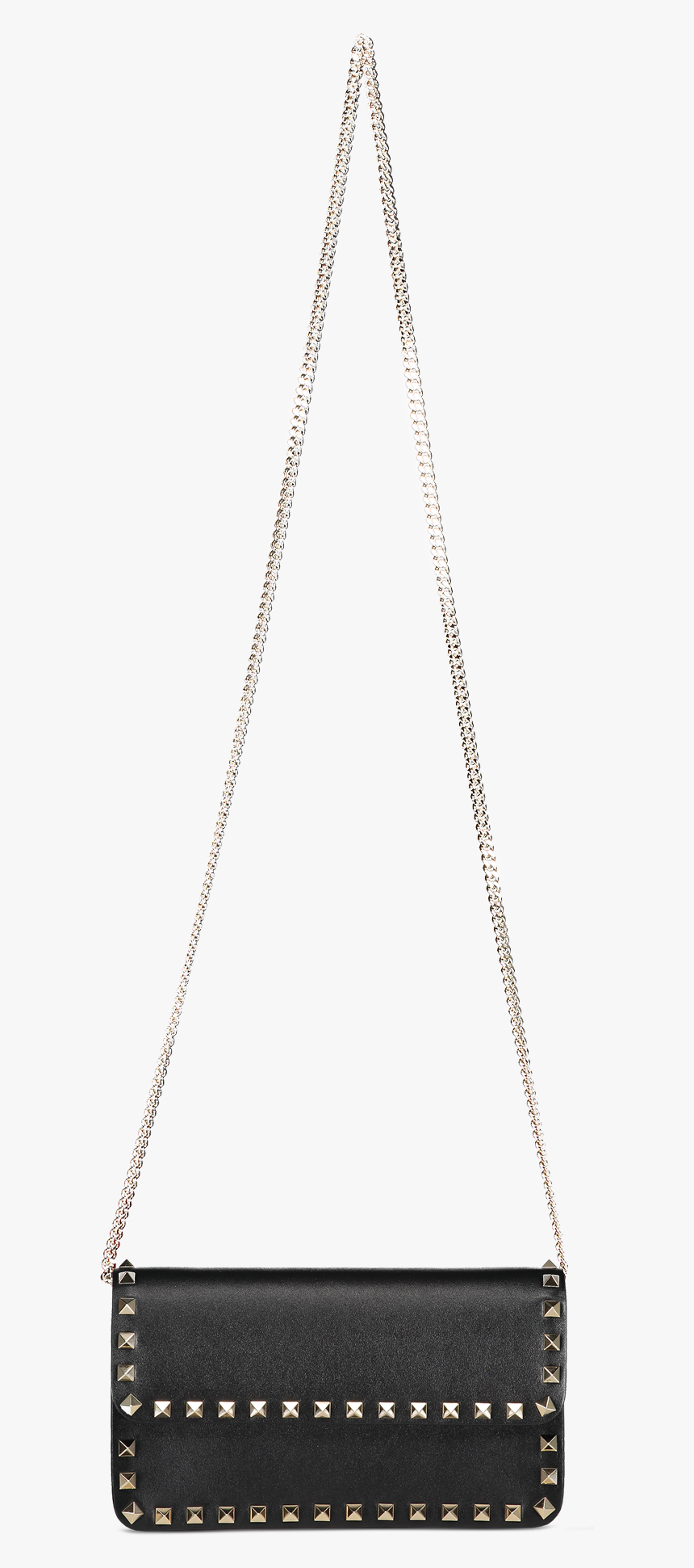 Front Hanging Image Of Valentino Rockstud Wallet On - Chain, HD Png Download