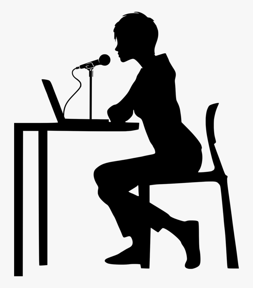 People Sitting At Table Silhouette Png - Interview Silhouette, Transparent Png