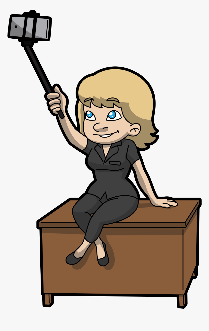 Sitting On Table Cartoon Clipart , Png Download - Sitting On Table Cartoon, Transparent Png