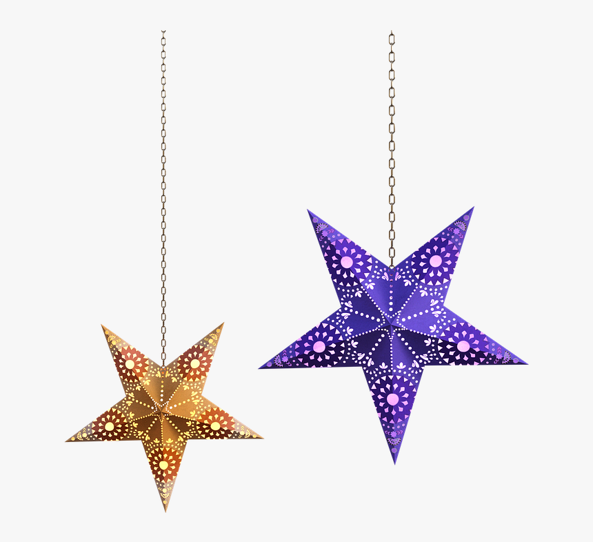 Star, Deco, Chains, Hanging, Bright, Colorful - Shaukat Khanum Hospital Logo, HD Png Download