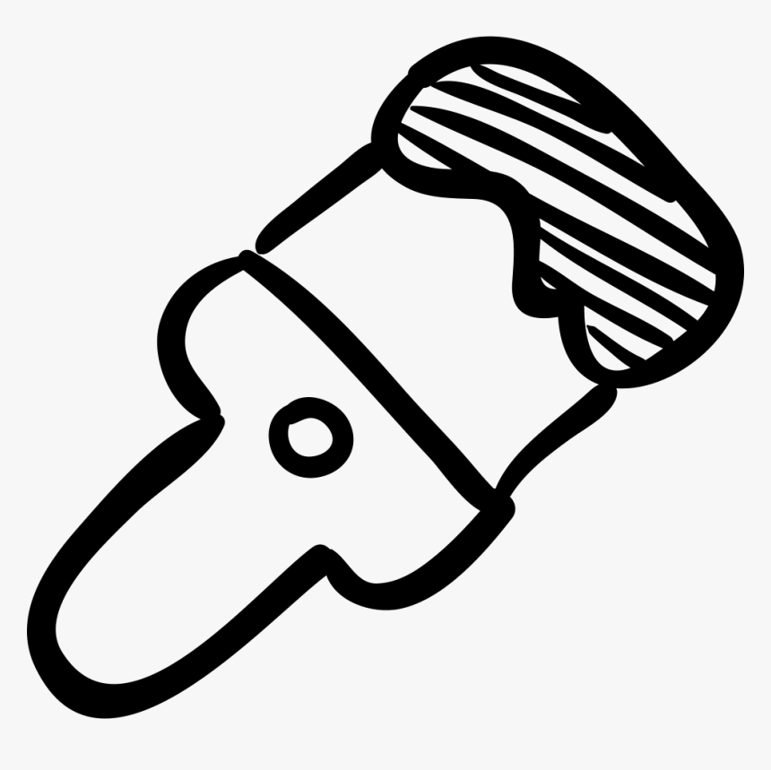 Paint Brush Hand Drawn Tool - Transparent Paint Brush Drawing, HD Png Download