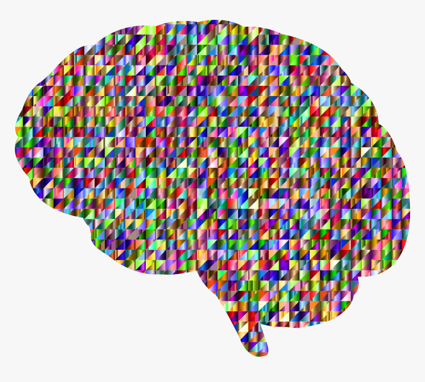Chromatic Triangular Brain Clip Arts - Jumping Horse Clip Art, HD Png Download