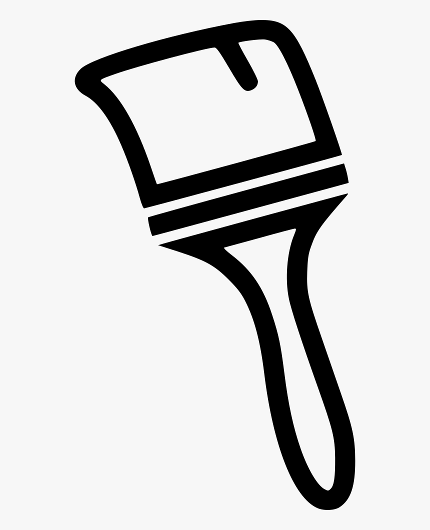 Thick Paint Brush - Paint Brush Thick Transparent, HD Png Download