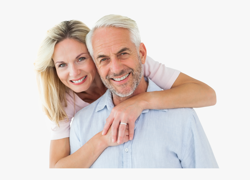 Older Smiling Couple With Great Teeth - Sleep Apnea Free Consultation, HD Png Download