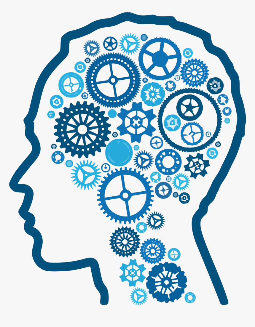 Gear Intelligence Artificial Thought Brain Vector Human - Mental Health, HD Png Download