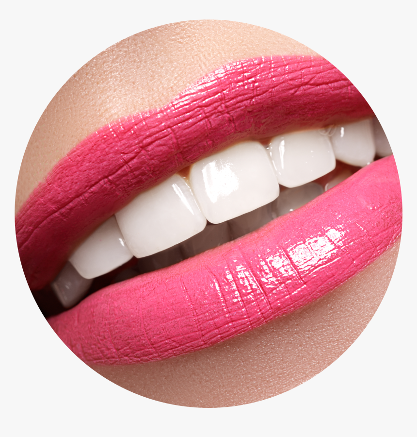 White Smile Lips Pink, HD Png Download