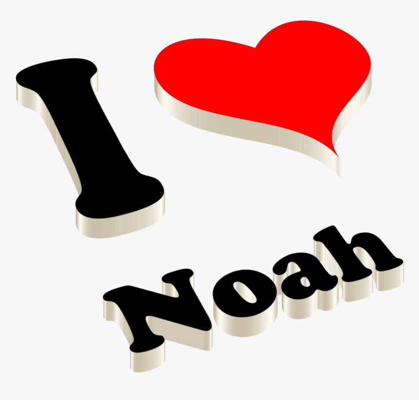 Noah Heart Name Transparent Png - Noah Name Tag, Png Download