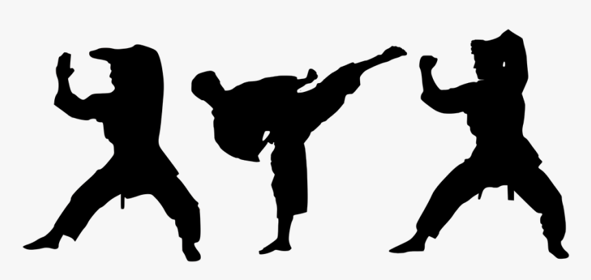 Karate Silhouette Png Hd Image - Karate Png, Transparent Png