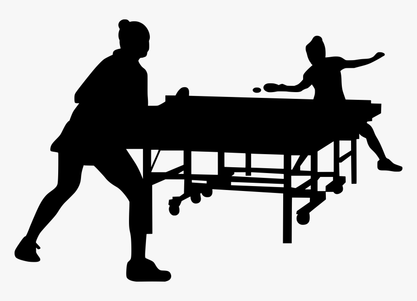 Vector Silhouette Ping Pong Png, Transparent Png