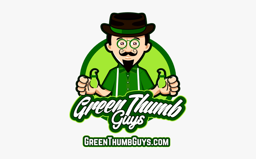 Green Thumb Guys Logo - Cartoon Greenthumb, HD Png Download