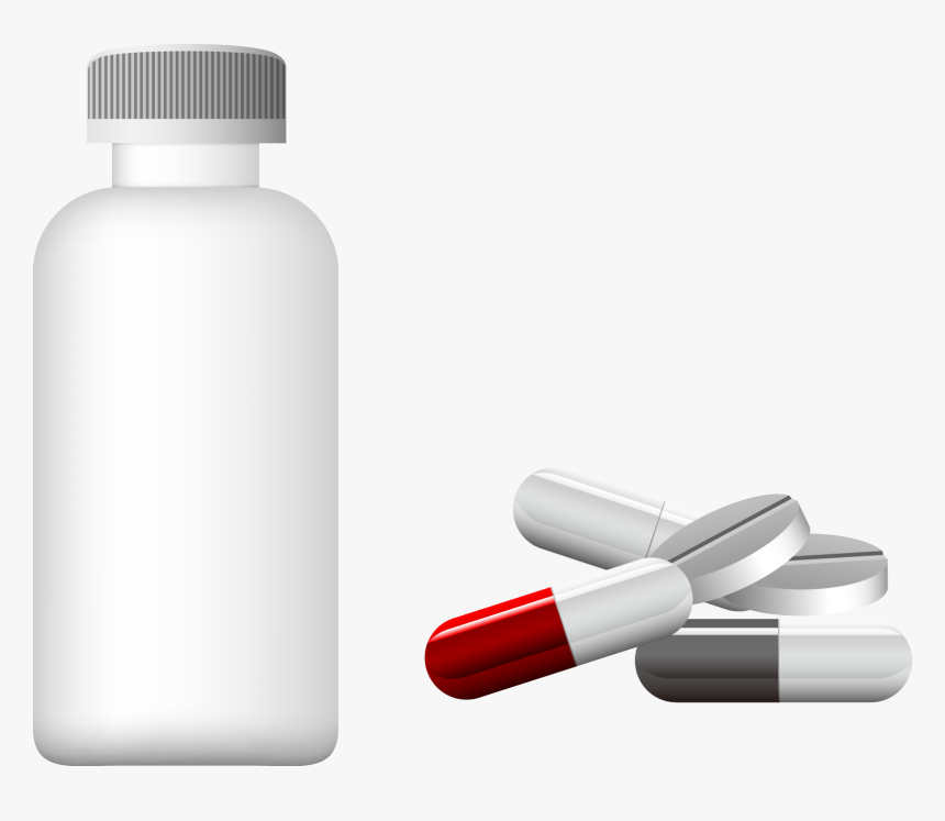 Dietary Supplement Capsule Bottle - Plastic Bottle, HD Png Download