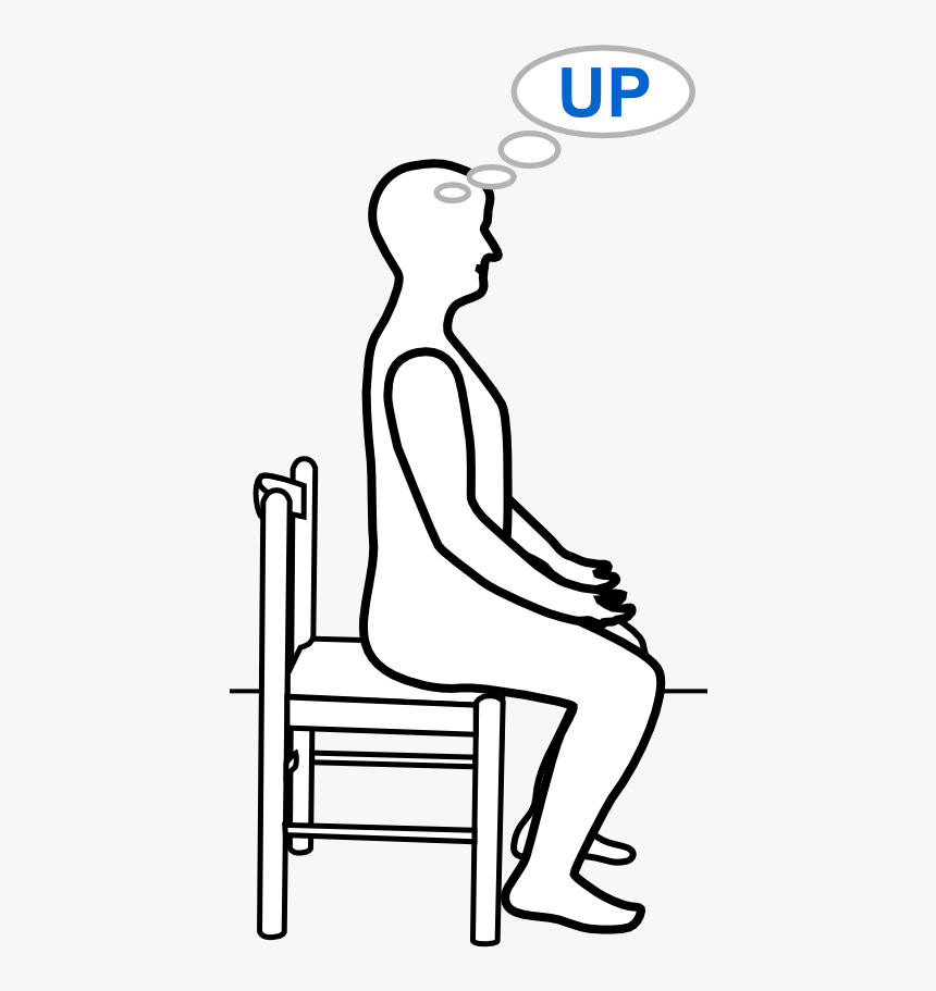 Person Standing Outline Graphic - Sitting, HD Png Download