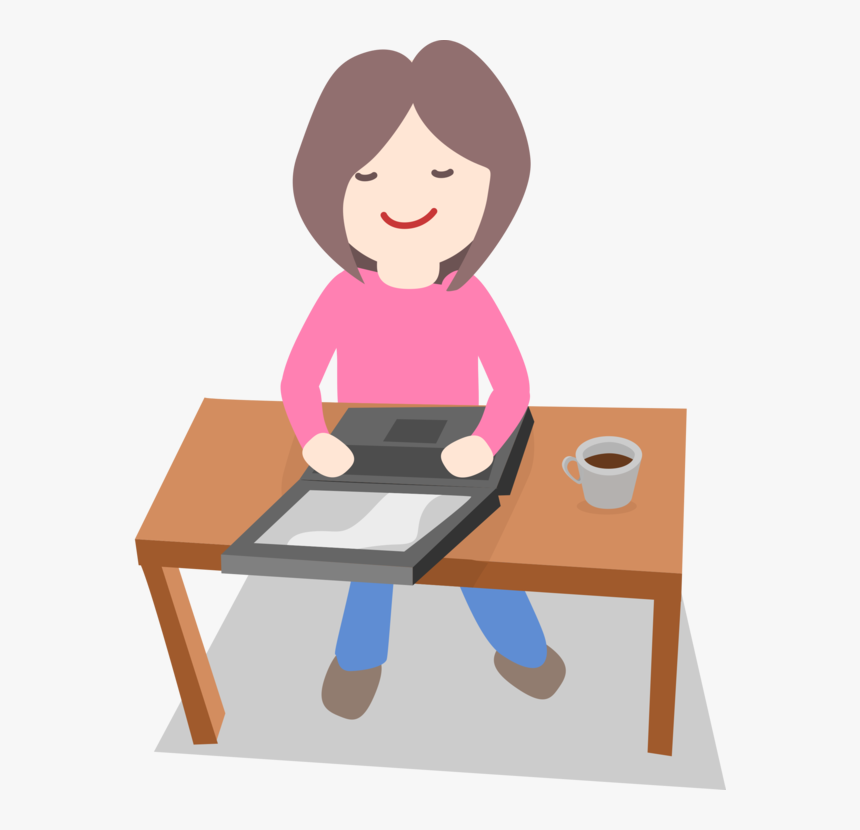 Standing,shoulder,play - Work On Computer Clipart, HD Png Download