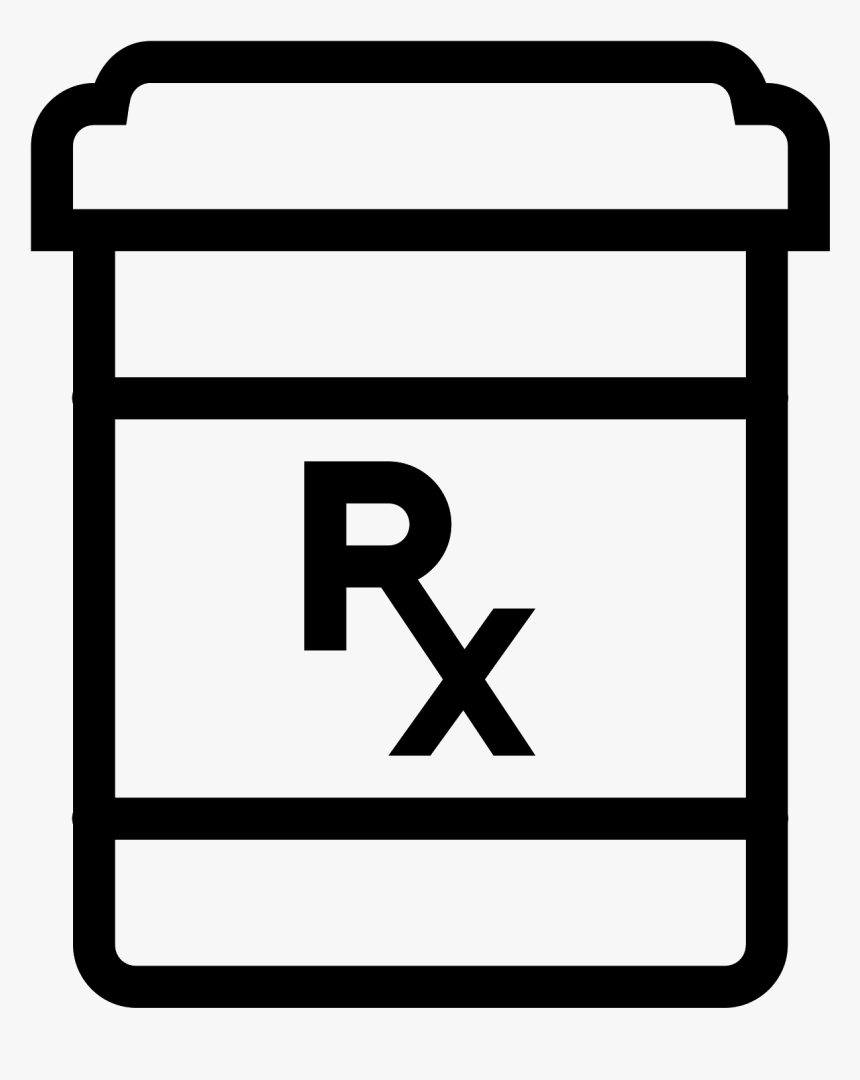 Awesome To Do Pill Bottle Clipart Spilled - Black And White Pill Bottle Clipart, HD Png Download