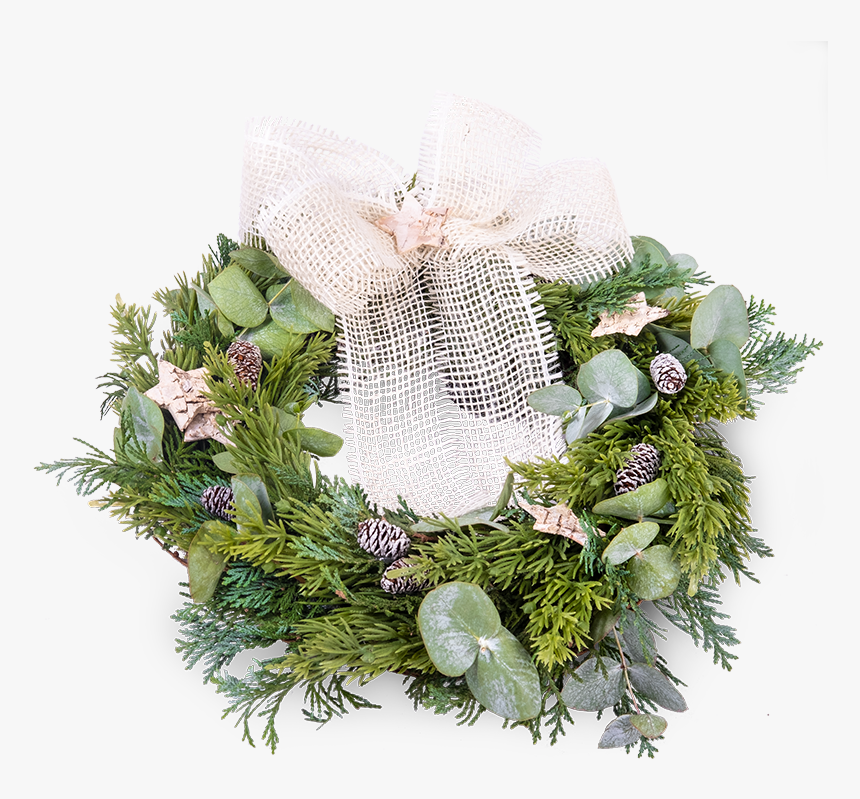 Natural Christmas Wreath - Wreath, HD Png Download