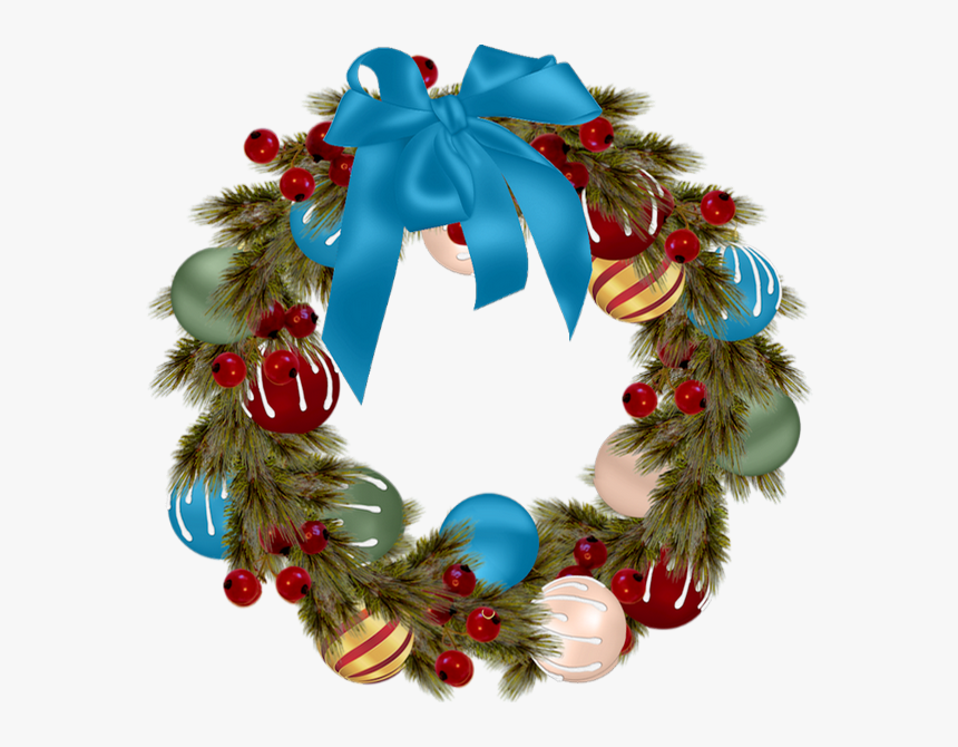 Christmas Wreath Png - Wreath, Transparent Png