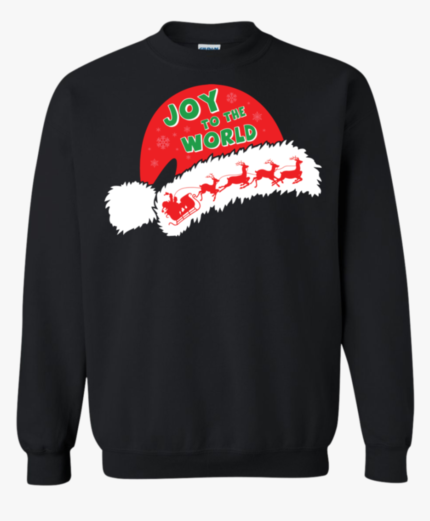 Christmas T-shirt Joy To The World Printed Crewneck - Christmas Jumper, HD Png Download