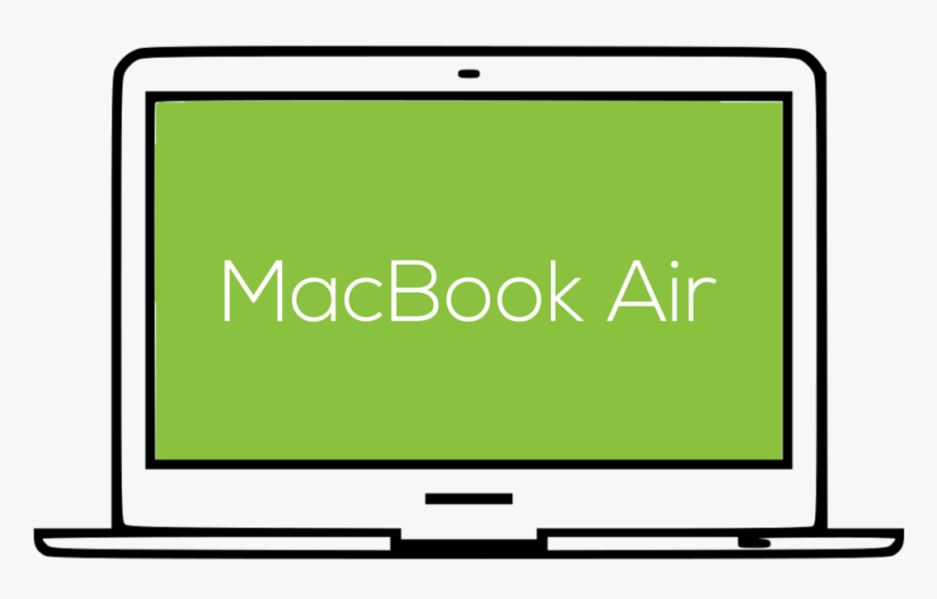 Macbook Air Green Final - Led-backlit Lcd Display, HD Png Download
