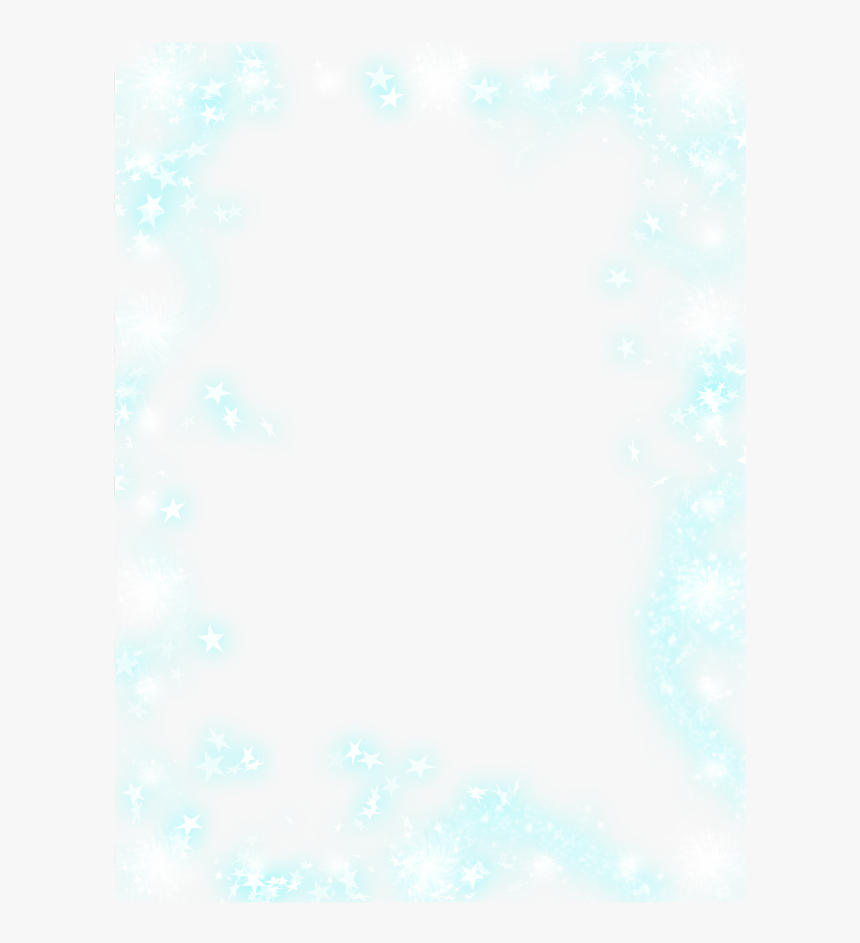 #mq #glitter #stars #silver #frame #frames #border - Paper, HD Png Download